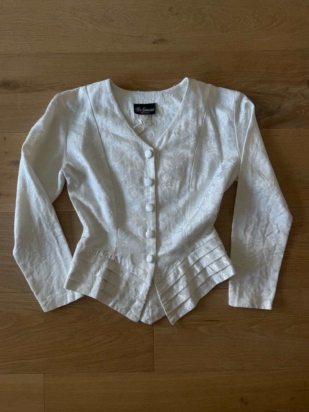 Vintage White Button Up Blouse